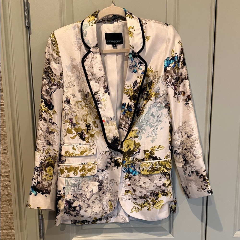 Cynthia Rowley Multicolor Floral Blazer
